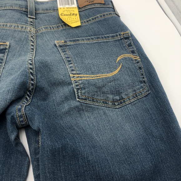 Levi's Strauss Womens Jeans 29x30 Modern Straight Gold NWT 8S Misses Stretch Fit - Picture 10 of 15